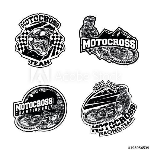 Motocross Logo - Motocross logo set this stock vector and explore similar