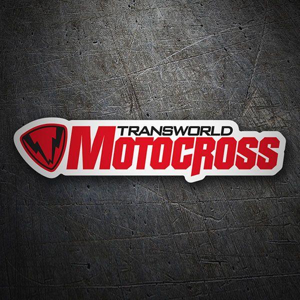 Motocross Logo - Sticker Transworld Motocross Logo | MuralDecal.com
