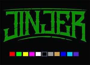 Metalcore Logo - JINJER Logo Decal Die Cut Sticker Rock Band Metal Metalcore | eBay
