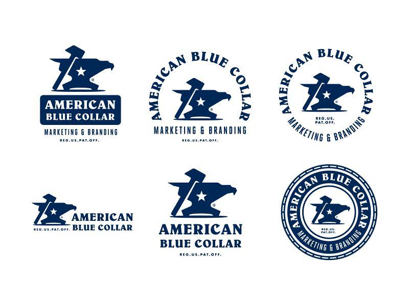 Blue-Collar Logo - American Blue Collar Identity System