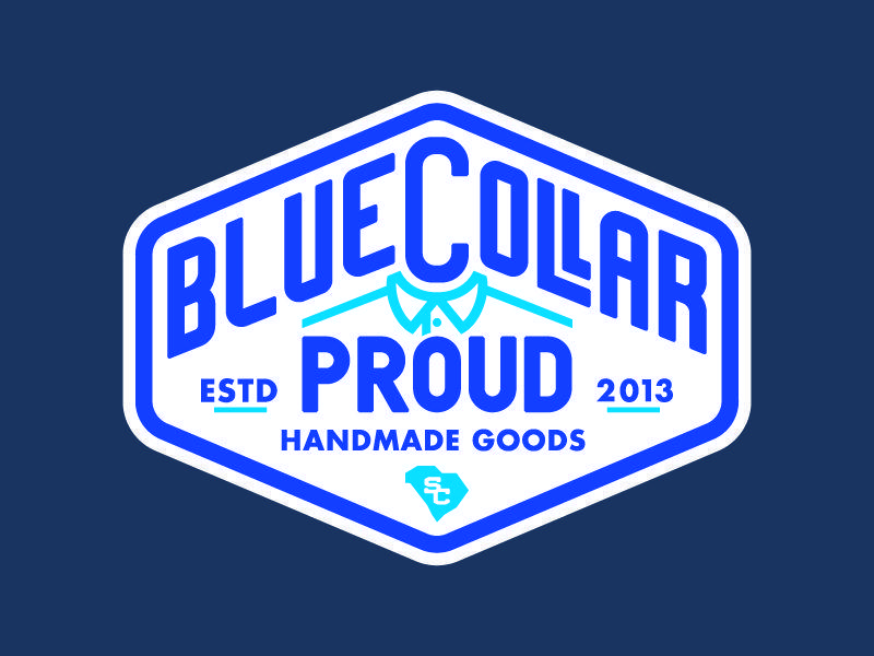 Blue-Collar Logo - Blue Collar Proud Logo by Brenden Goodcuff | Dribbble | Dribbble