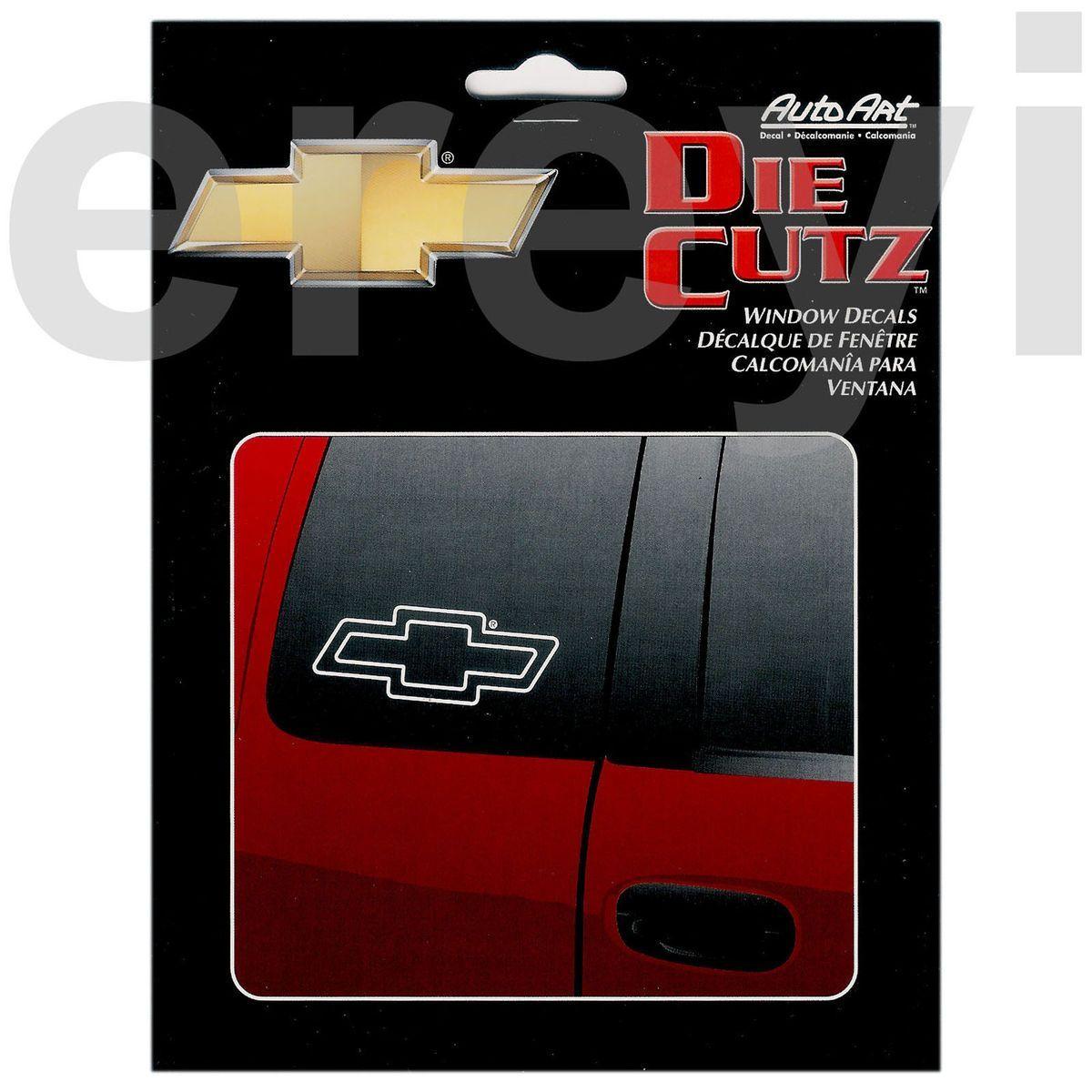 Red and White Bowtie Logo - CHEVY WHITE BOWTIE LOGO WINDOW DECALS Car Auto Truck SUV Racing ...