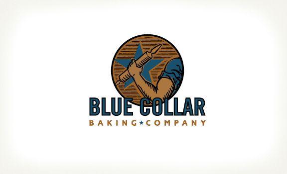 Blue-Collar Logo - MacPhersonDesign | Blue Collar Baking Company