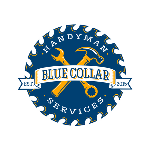 Blue-Collar Logo - Handyman Logo contest for our new home repair compnay. Logo design
