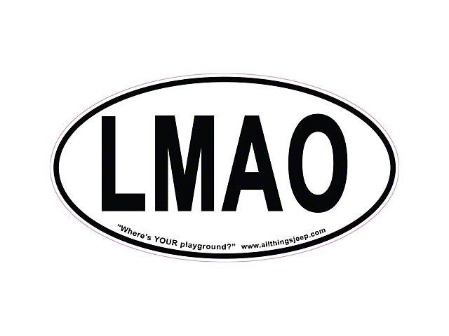 Lmao Logo - Jeep Wrangler LMAO Euro Style Oval Decal