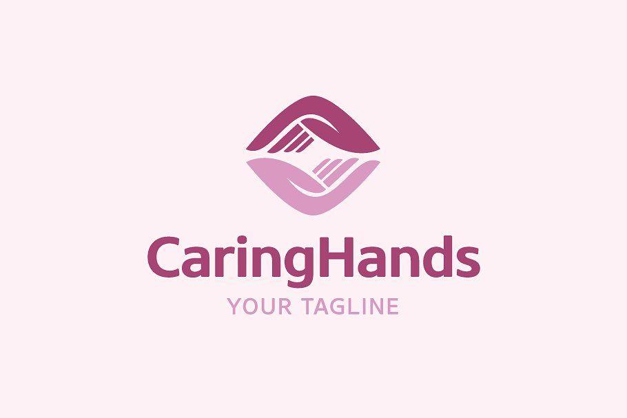 Caring Logo - Caring Hands Logo Logo Templates Creative Market