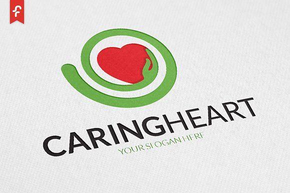 Caring Logo - Caring Heart Logo ~ Logo Templates ~ Creative Market