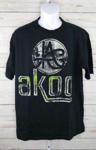 Akoo Logo - Akoo Brand Men's Black T Shirt AKOO LOGO Graphic Short Sleeves Size
