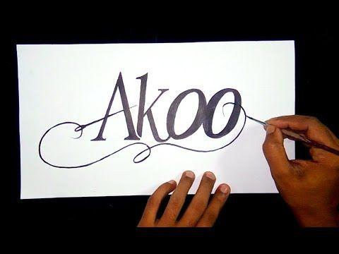 Akoo Logo - How to draw the Akoo logo - YouTube