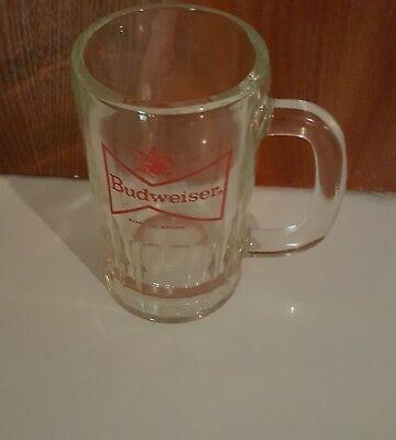 Red and White Bowtie Logo - VINTAGE BUDWEISER KING Of Beers Red Bowtie Logo Glass Beer Mug ...