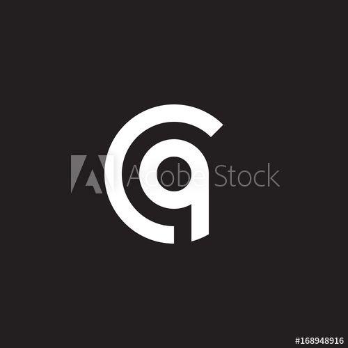 CQ Logo - Initial lowercase letter logo cq, qc, q inside c, monogram rounded ...
