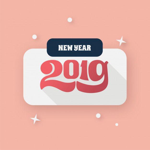 2019 Logo - New year 2019 logo Vector