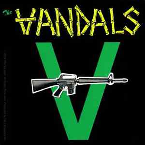 Vandals Logo - The Vandals V Machine Gun Logo Punk Rock Hardcore Music Band