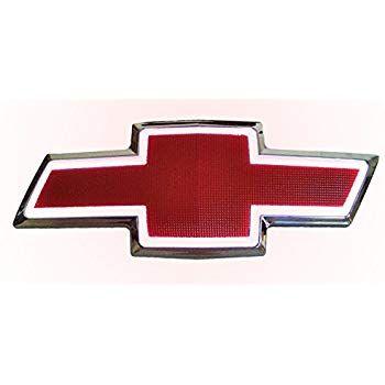 Red and White Bowtie Logo - GM FRONT Grille LED Light up Emblem Bowtie Fitted