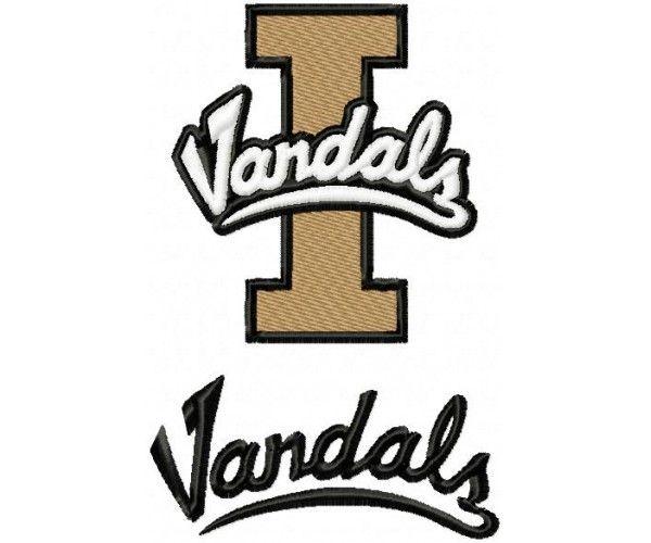Vandals Logo - Idaho Vandals logo machine embroidery design for instant download
