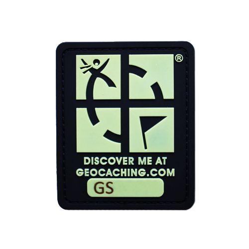 Geocaching Logo - Glow In The Dark Trackable Patch