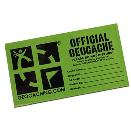 Geocaching Logo - Geocaching Logo Geocache Label (medium) - GeoWyrm's Geocaching Supplies