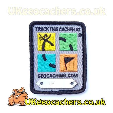 Geocaching Logo - Four Colour Geocaching Logo Trackable Patch for Trackable Gear