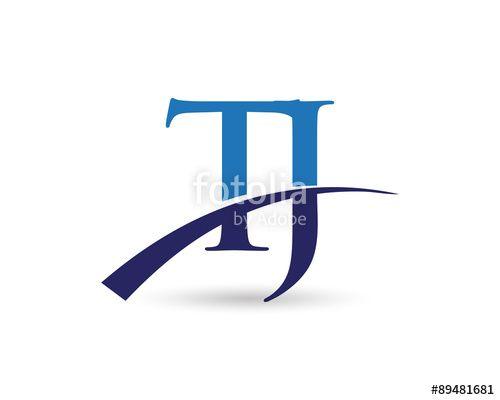 TJ Logo - TJ Logo Letter Swoosh