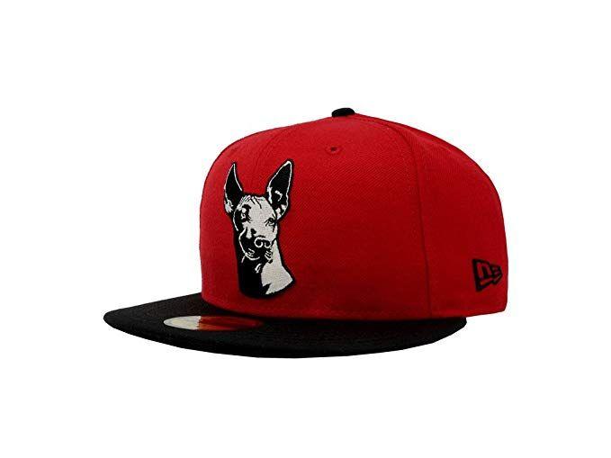 Xolos Logo - New Era 5950 Club Tijuana Xolos Dog Logo Fitted Hat Scarlet Black