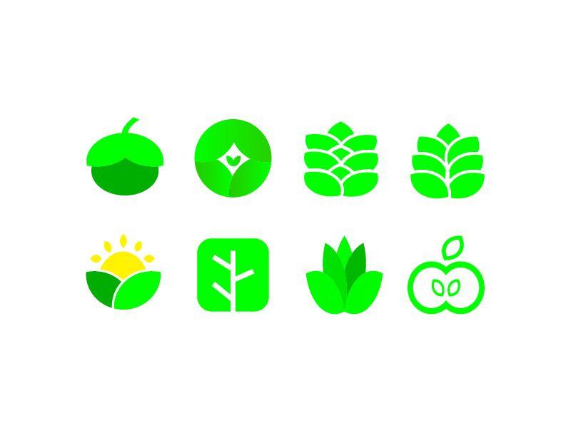 Agricultural Logo - My Green Agricultural Logo Set Design by Dragutin Nesek | Dribbble ...
