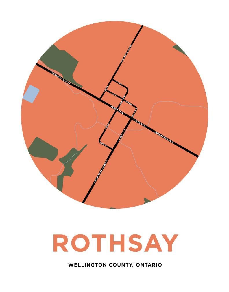 Rothsay Logo - Rothsay Map Print