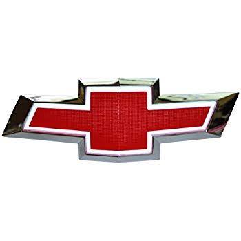 Red and White Bowtie Logo - Amazon.com: Illuminated Light Up LED Front Grille Bowtie Textured ...