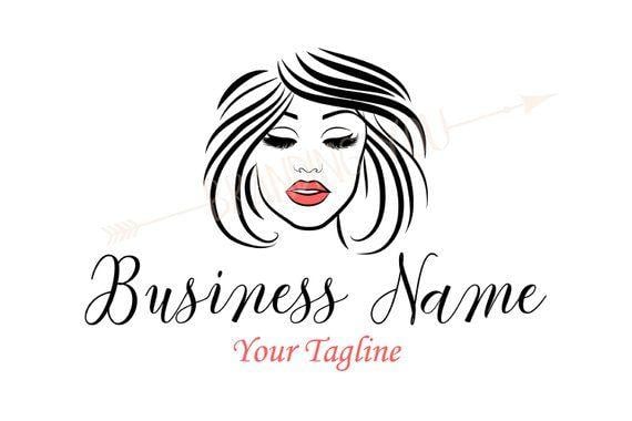 Saloon Logo - Custom logo lady lashes logo makeup beauty lady eyelash | Etsy