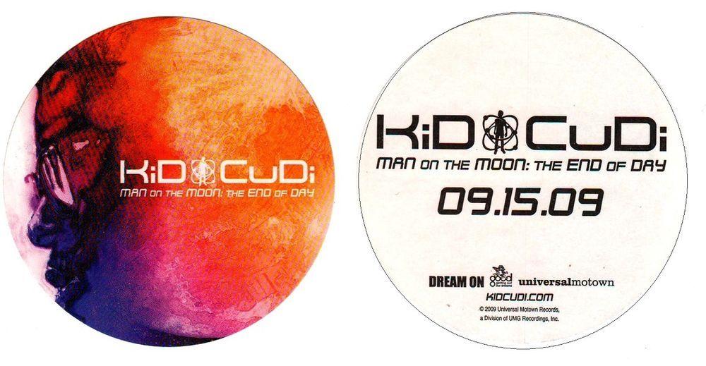 Cudi Logo - KID CUDI Man On The Moon Ltd Ed RARE Sticker +FREE Hip Hop Rap Pop
