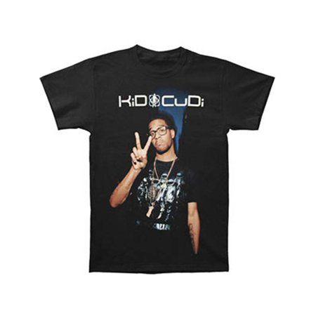 Cudi Logo - Kid Cudi Cudi Men's Peace Sign Slim Fit T Shirt Black