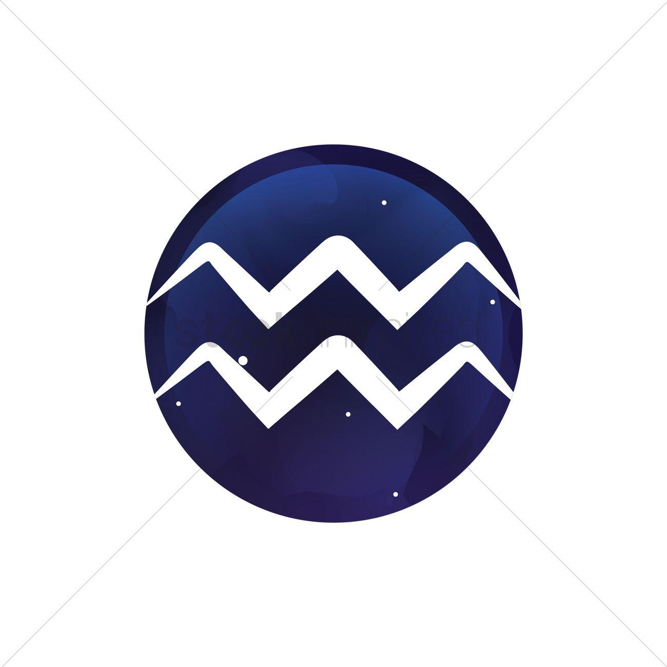 Aquarius Logo - Aquarius symbol Vector Image - 1988804 | StockUnlimited