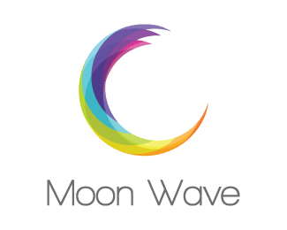 Crescent Logo - Abstract Moon Wave Designed by dalia | BrandCrowd