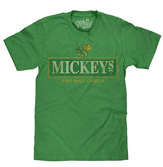 Mickey's Logo - Amazon.com: Tee Luv Mickey's Fine Malt Liquor T-Shirt - Mickeys ...