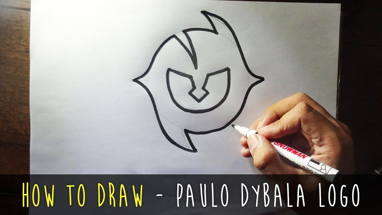 Dybala Logo - How to Draw a Cartoon - Paulo Dybala Logo (Tutorial Step by Step ...