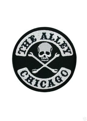 Crossbones Logo - The Alley Chicago Skull and Crossbones Logo Patch