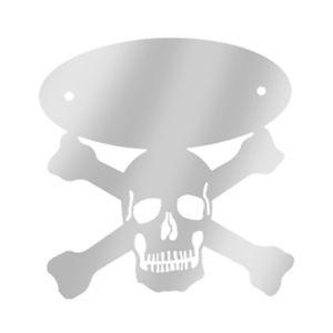 Crossbones Logo - Peterbilt stainless steel skull and crossbones logo accent - PAIR