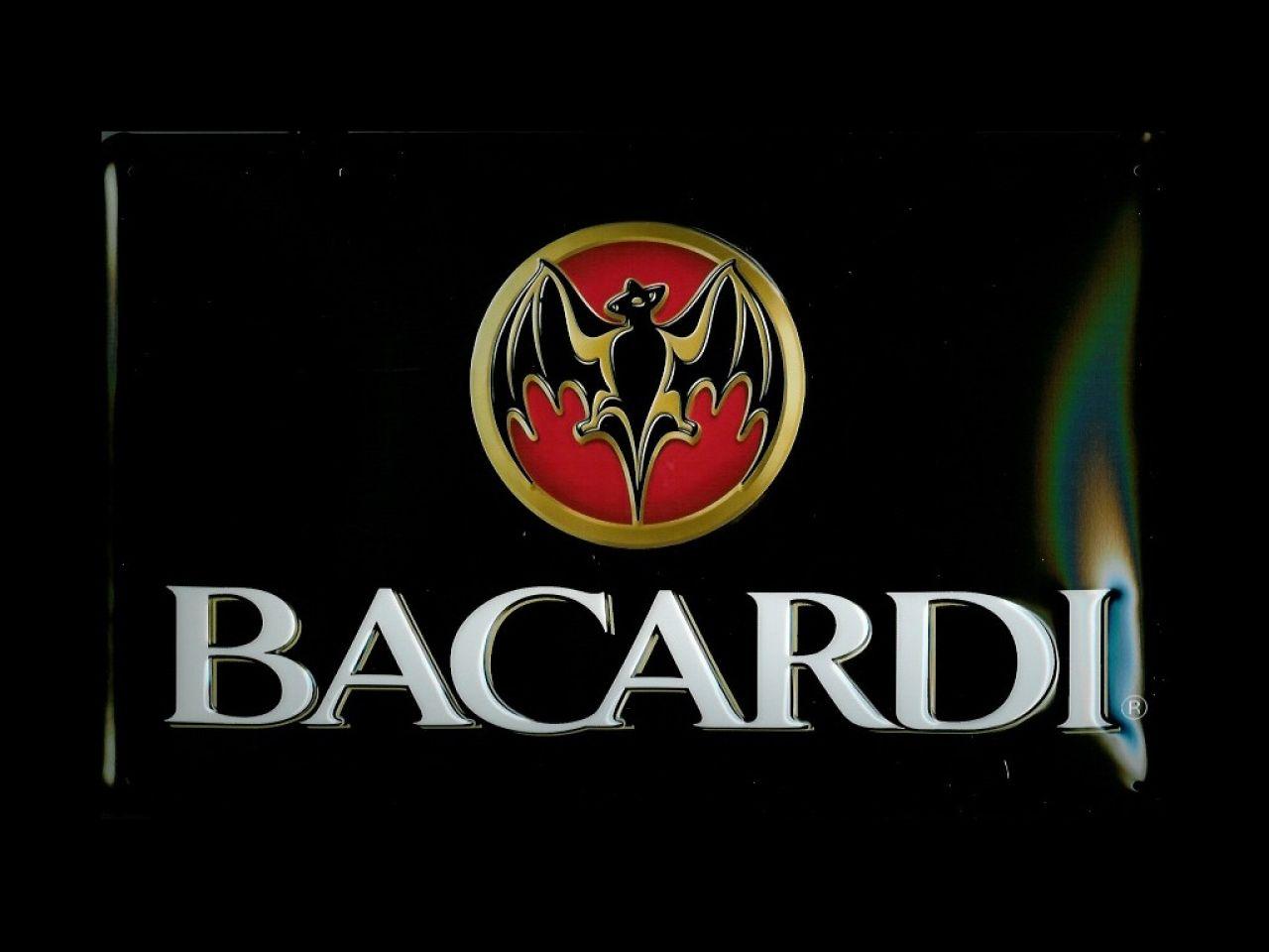 Red and Black Bat Logo - Bacardi Wallpaper 16 X 960
