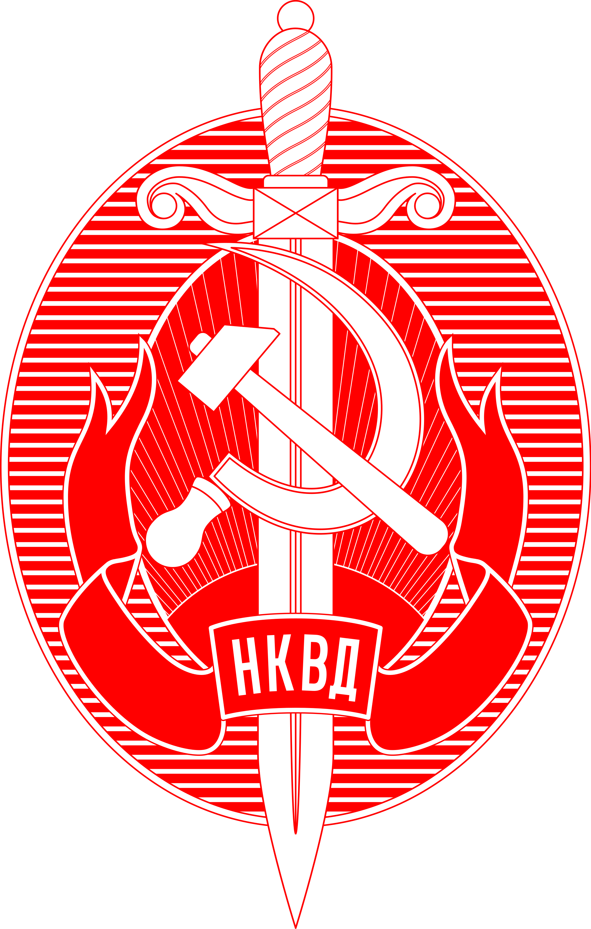NKVD Logo - NKVD Emblem (Red Monochrome).svg