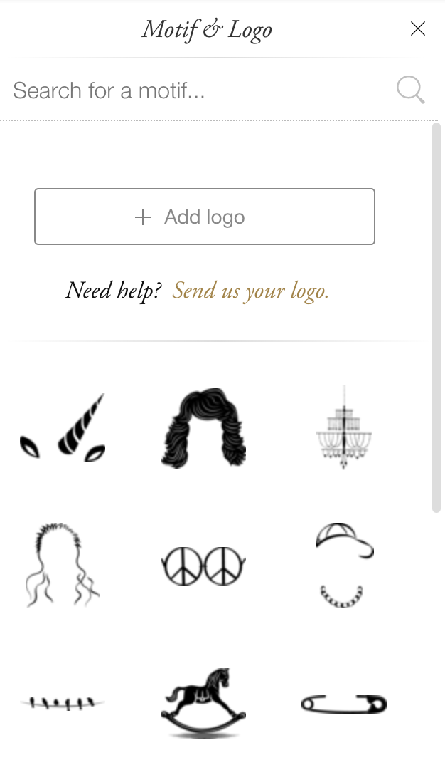 Motif Logo - Adding a logo or motif to your design – Paperless Post Help Center