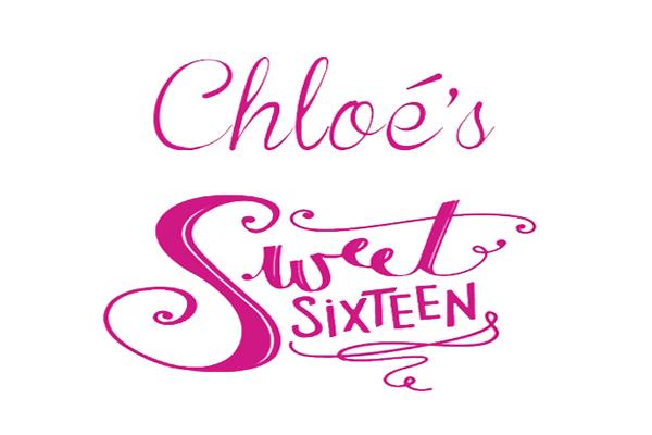 Sweet16 Logo - Chloé's Sweet 16 - Social Photo Booth