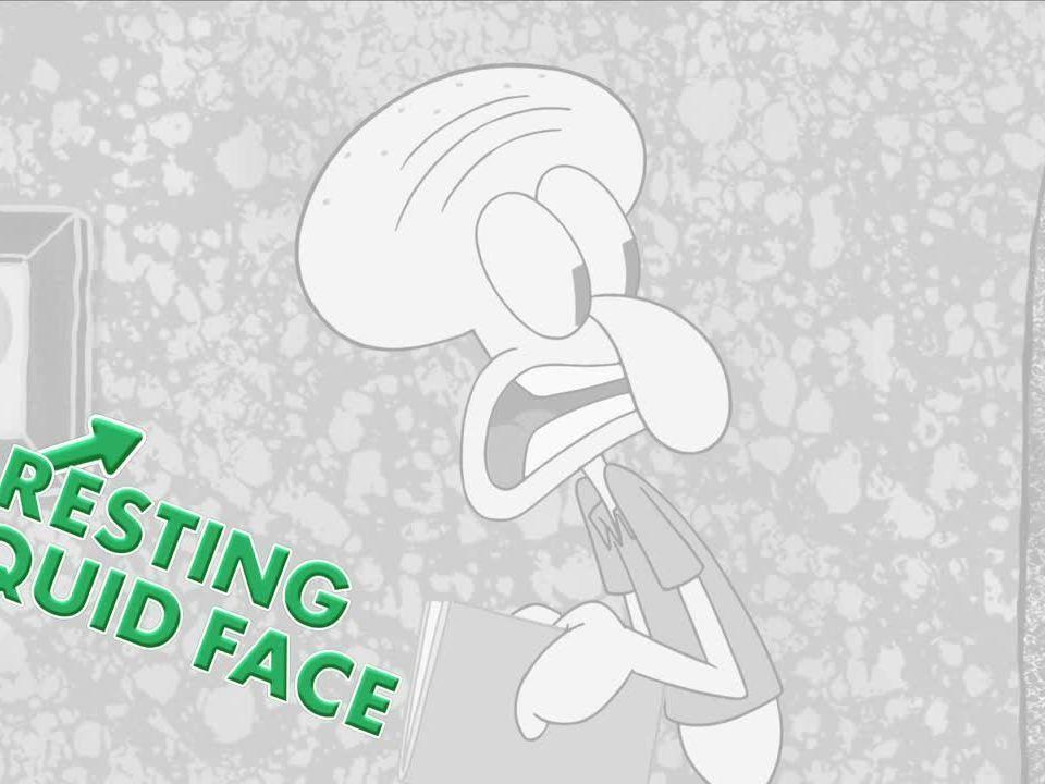 Squidface Logo - Resting Squid Face | Nickelodeon