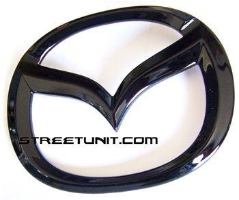 Mazda3 Logo - StreetUnit Black Out Front Emblem: 2017 Mazda3