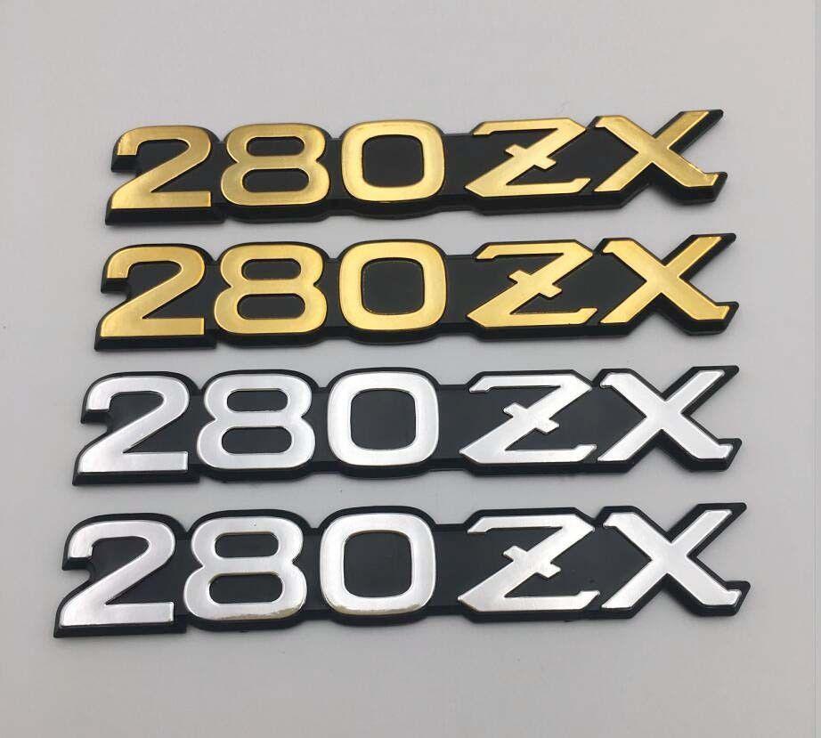 280ZX Logo - Silver & Gold Datsun 280ZX Fender Emblem Badge for Nissan S130 280 ...