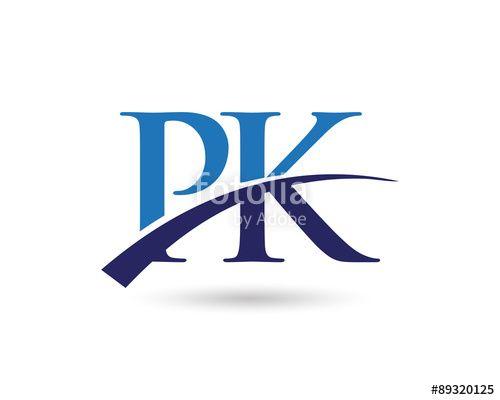 PK Logo - PK Logo Letter Swoosh