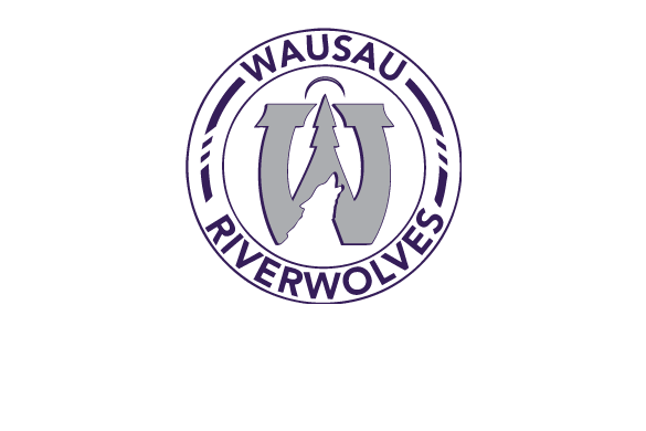 Wausau Logo - Wausau RiverWolves. North American Tier III Hockey League