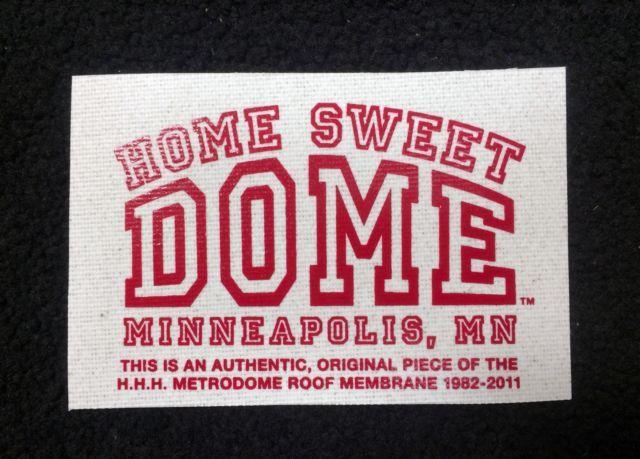 Dome Logo - Home Sweet Dome Logo on Original Metrodome Roof With Certificate of  Authenticity