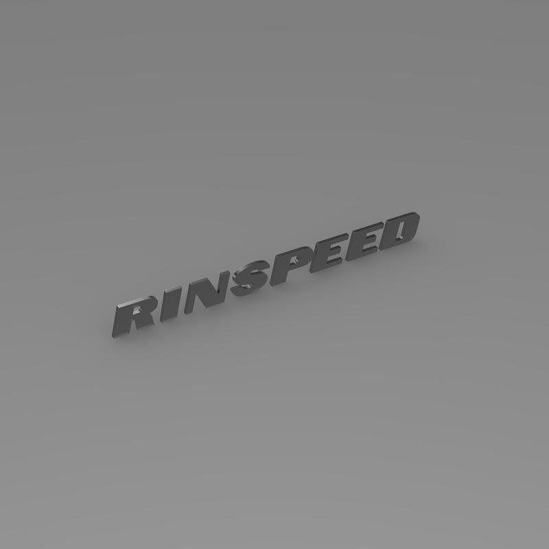 Rinspeed Logo - Rinspeed Logo 3D Model in Parts of auto 3DExport