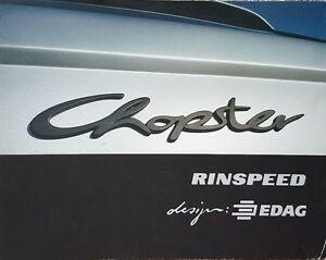 Rinspeed Logo - Rinspeed Chopster Porsche Cayenne Conversion Sales Brochure | eBay