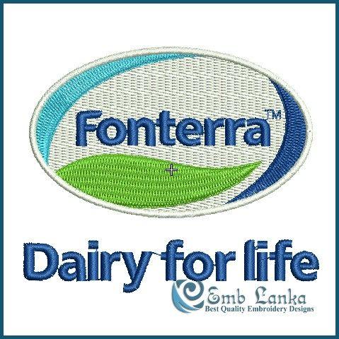Fonterra Logo - Fonterra Logo Embroidery Design | Emblanka.com