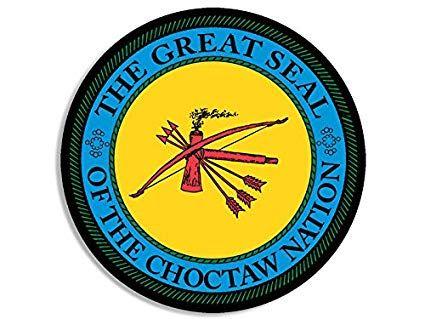 Choctaw Logo - Round Choctaw Nation Seal Sticker Decal Logo American